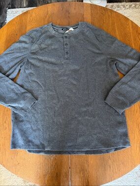 Members Mark Thermal Henley - XXL- New